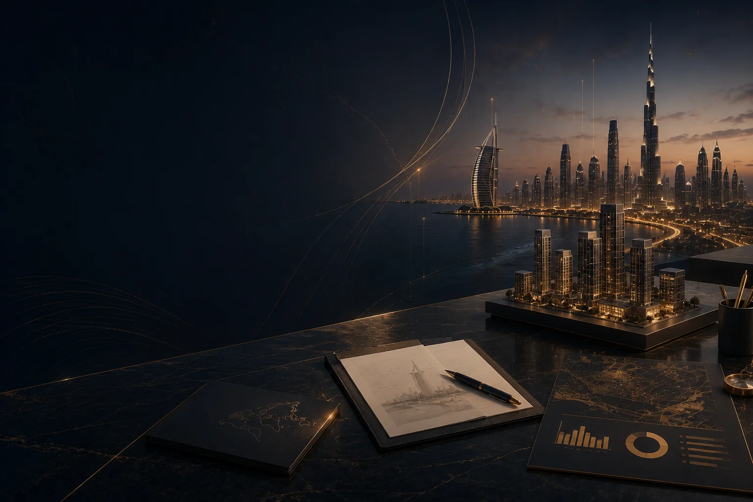 Dubai skyline — luxury real estate and city view